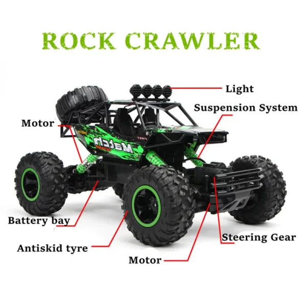 ZWN 1:12 / 1:16 4WD RC Car With Led Lights 2.4G Radio Remote Control Cars Buggy Off-Road Control Trucks Boys Toys for Children