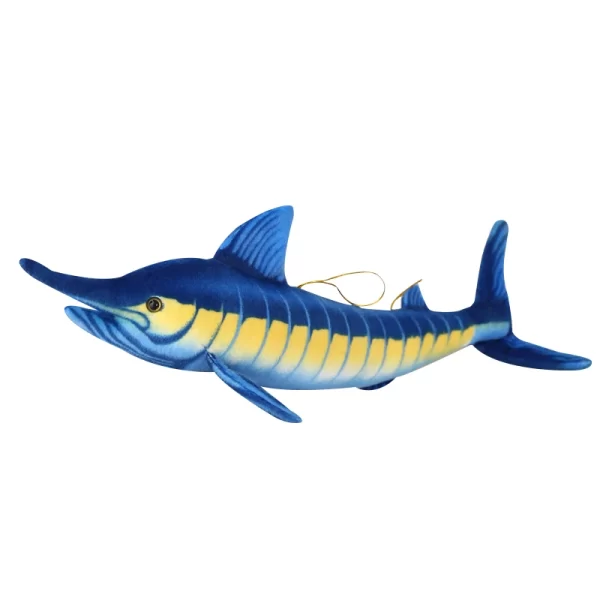 140cm Huge Simulation Bluefin Tuna Plush Toys Stuffed Soft Blue Marlin Makaira Mazara Plush Pillow Fish Toys Creative Decoration