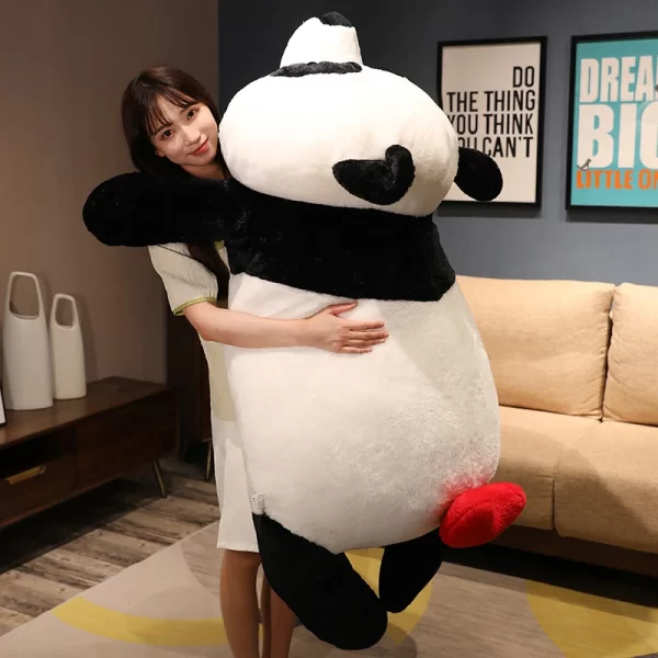 Giant 90cm Kawaii Fat Panda Bear Short Plush Stuffed Animal Doll Animals Toy Pillow Cartoon Lovely Dolls Girls Lover Gifts