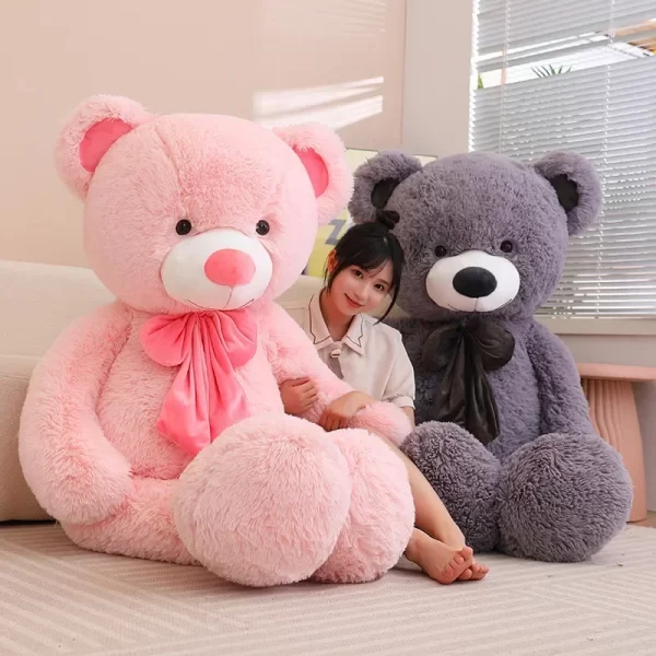 80/100cm Big Size Teddy Bear Plush Toy Giant Stuffed Animals Birthday Valentines Day Gift Soft Pillow Dolls Grilfriend Girl