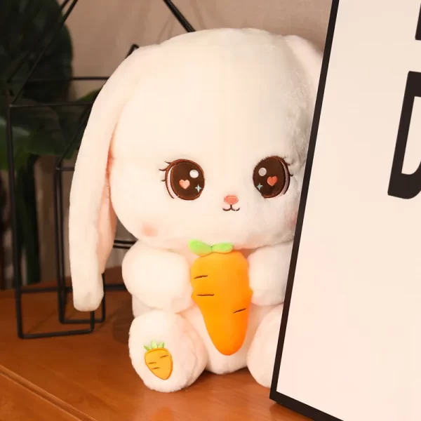 30CM Kawaii Long Ear Rabbit Plush Pillow Big Size Bunny Dolls Stuffed Soft Animal Cushion Girls Kids Birthday Xmas Gifts